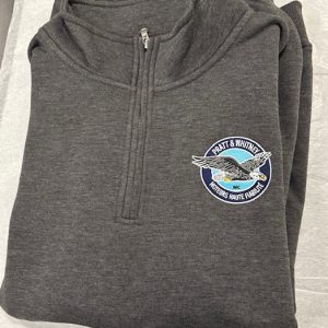 Chandail quart Zip Gris