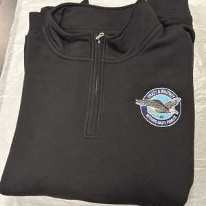 Chandail quart Zip Noir