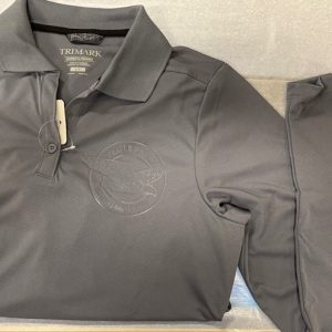 Polo manche longue Gris Acier Femme